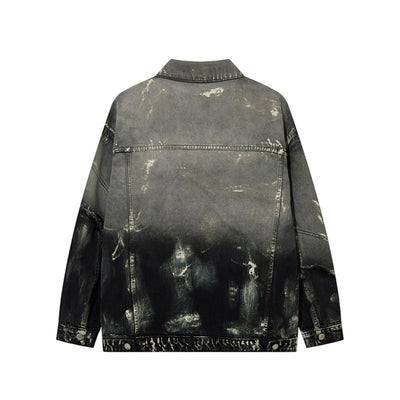 High Street Gradient Washed Denim Jacket
