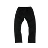Vintage Inspired Denim Panel Straight Leg Drawstring Pants
