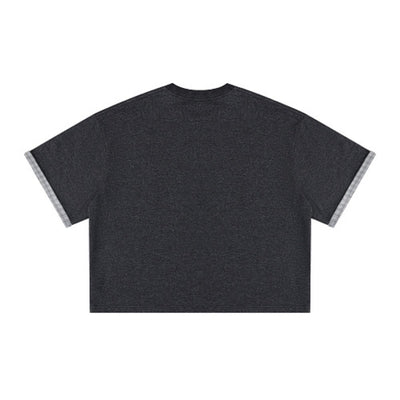 Oversized Cotton Crew Neck Tee 250G