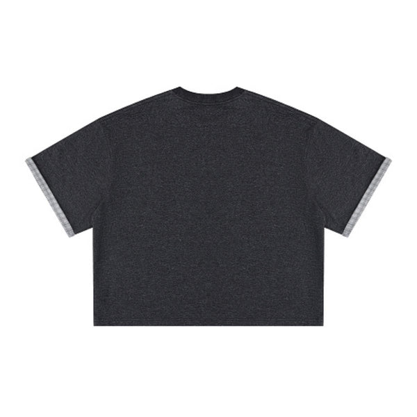 Oversized Cotton Crew Neck Tee 250G