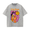I'm Fine Stone Wash Graphic Tee-INNBLAC