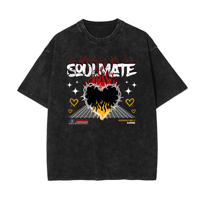 Burning Heart Urban Graphic Tee-INNBLAC