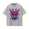 Oni Mask Mecha Graphic Tee-INNBLAC