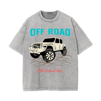 Off Road Washed Graphic Tee-INNBLAC