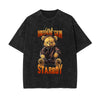 Bear In Hoodie Graphic Tee-INNBLAC