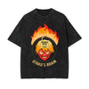 Otakus Brain Graphic Washed Tee-INNBLAC