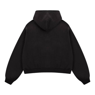 Dual Zipper Fleece Hooded Streetwear Hoodie