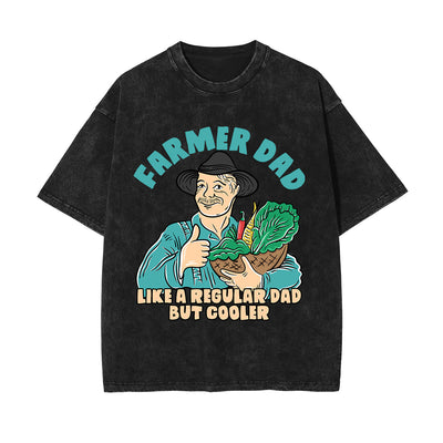 Farmer Dad Graphic Washed Tee-INNBLAC