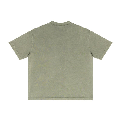 Vintage Wash Reverse Destructive T Shirt 275gsm