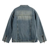 High Street Distressed Autumn Loose Washed Denim Jacket
