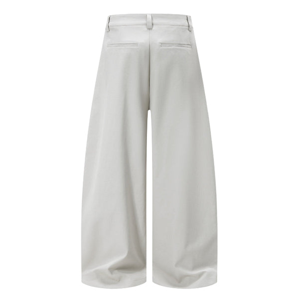 Minimalist Wide-Leg Pleated Pants