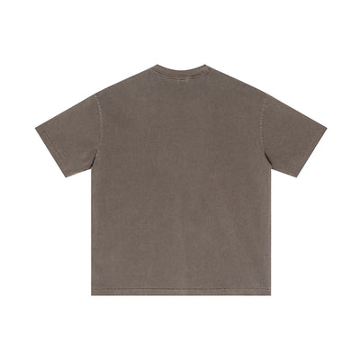 Vintage Wash Reverse T Shirt 275gsm