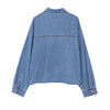 Women's Denim Shirt Stylish Blouse Layered Design Top