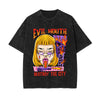 Evil Mouth Stone Wash Graphic Tee-INNBLAC