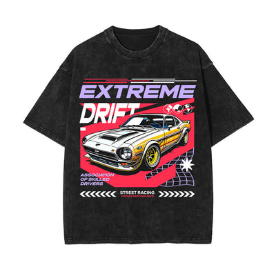Extreme Drift Car Urban Graphic Tee-INNBLAC