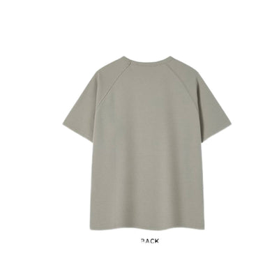 Heavyweight Ladder Cotton Raglan Sleeve Textured Oversized T-Shirt