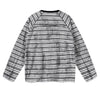 Vintage Dirty Dye Raglan Stripe Long Sleeve Tee