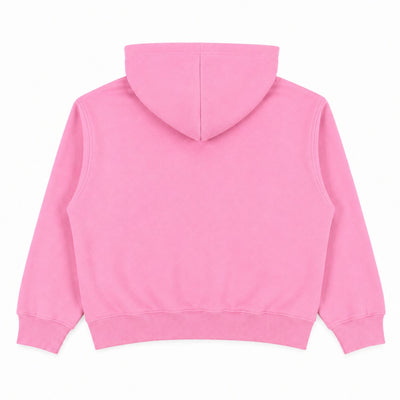 Boxy Cropped 340G Thermal Fleece Zip Hoodie