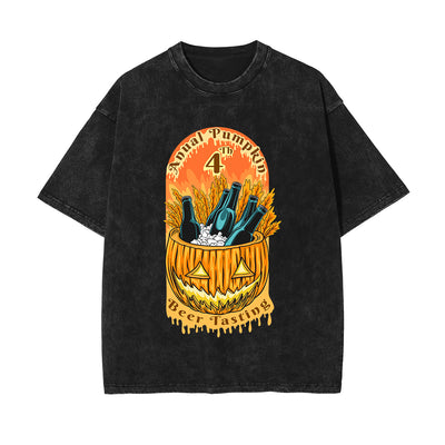 Annual Pumpkin Beer Tasting Graphic Tee-INNBLAC