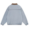 Unisex Retro Street Washed Patchwork Denim Jacket