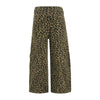 Leopard Print Patchwork Relaxed Wide-Leg Lounge Pants