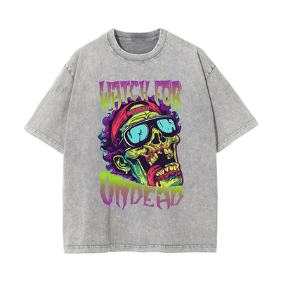 Watch For Undead Graphic Tee-INNBLAC