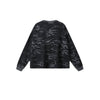 Men's Camouflage Waffle Crew Neck Loose Fit Tee Shirt