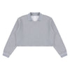 410G Heavyweight Cotton Cropped Sweatshirt | Coverstitch Detail Street Pullover