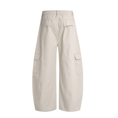 Vintage Multi-Pocket Curved Relaxed Pants