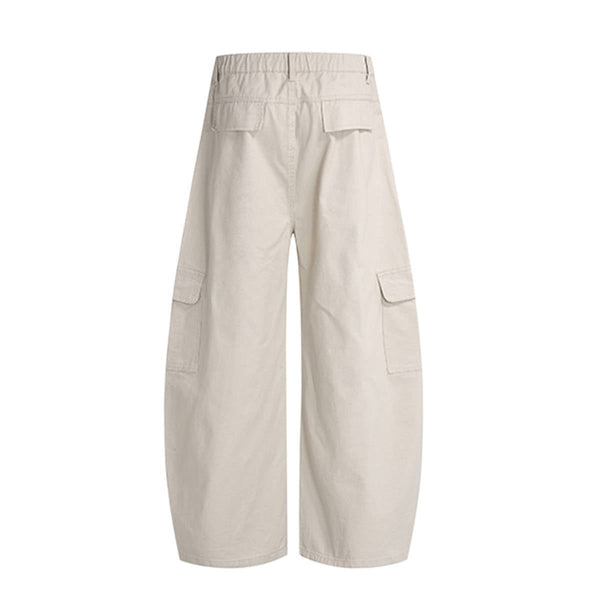 Vintage Multi-Pocket Curved Relaxed Pants