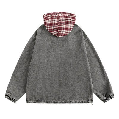 Niche Design American Street Vibe Washed Denim Jacket