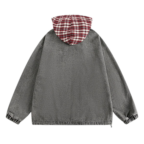 Niche Design American Street Vibe Washed Denim Jacket