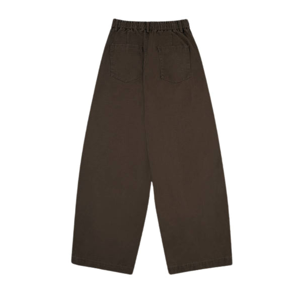 Relaxed Pleated Wide Leg Trousers