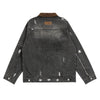 Street Distressed Patchwork Vintage Denim Jacket