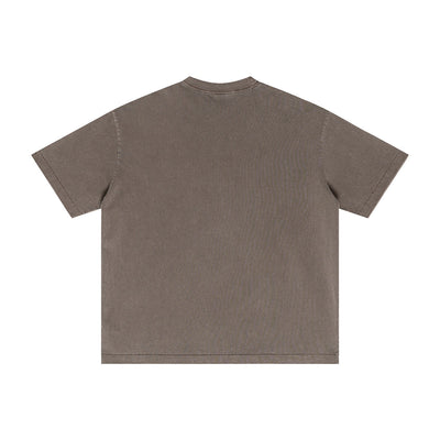 Vintage Wash Reverse Destructive T Shirt 275gsm