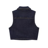 Button-Front Selvedge Denim Vest
