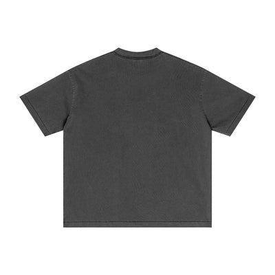 Vintage Wash Reverse Destructive T Shirt 275gsm