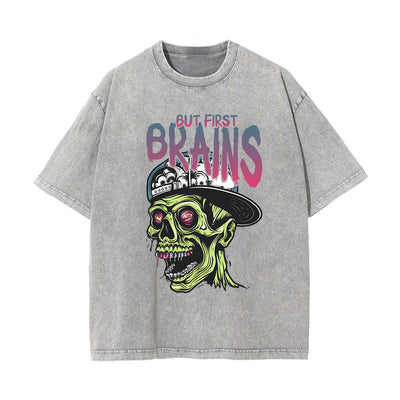 But First Brains Graphic Tee-INNBLAC