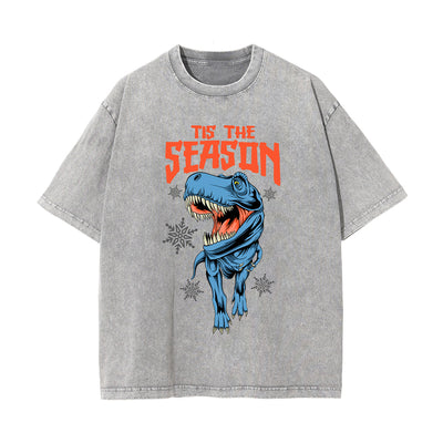 Tis the Season Graphic Washed Tee-INNBLAC