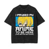 l Paused My Anime Graphic Washed Tee-INNBLAC