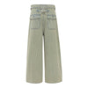 Vintage Patchwork Appliqué Wide-Leg Curved Barrel Jeans