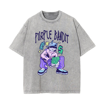 Purple Bandit Street Culture Graphic Tee-INNBLAC