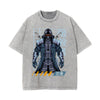 Urban Ninja Stone Wash Graphic Tee-INNBLAC