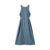 Sleeveless Self-Tied Denim Midi Dress