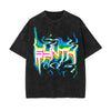 Synth Acid Style Streetwear Graphic Tee-INNBLAC