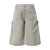 Vintage Washed Distressed Multi-Pocket Cargo Shorts