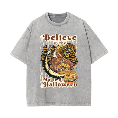Believe In The Magic Of Halloween Graphic Tee-INNBLAC