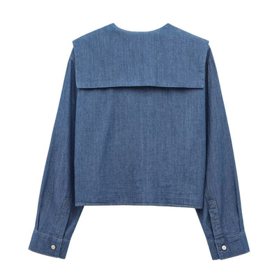 Sweet Girl Denim Long Sleeve Shirt
