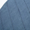 Diagonal Stitching Denim Spaghetti Strap Dress