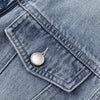 Lace-Trim Raw-Hem Denim Vest